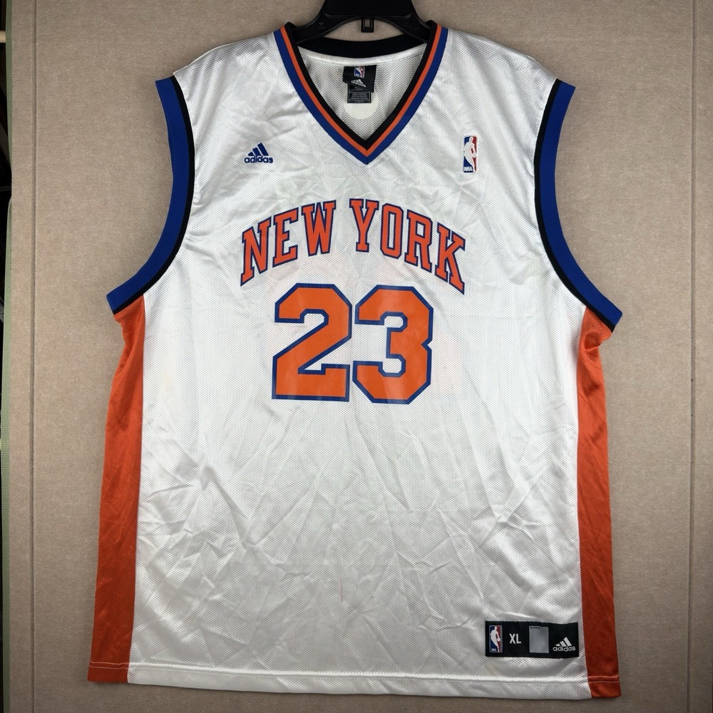 RARE LeBron James Knicks Jersey XL #23 Adidas NBA Custom Fan Concept NY